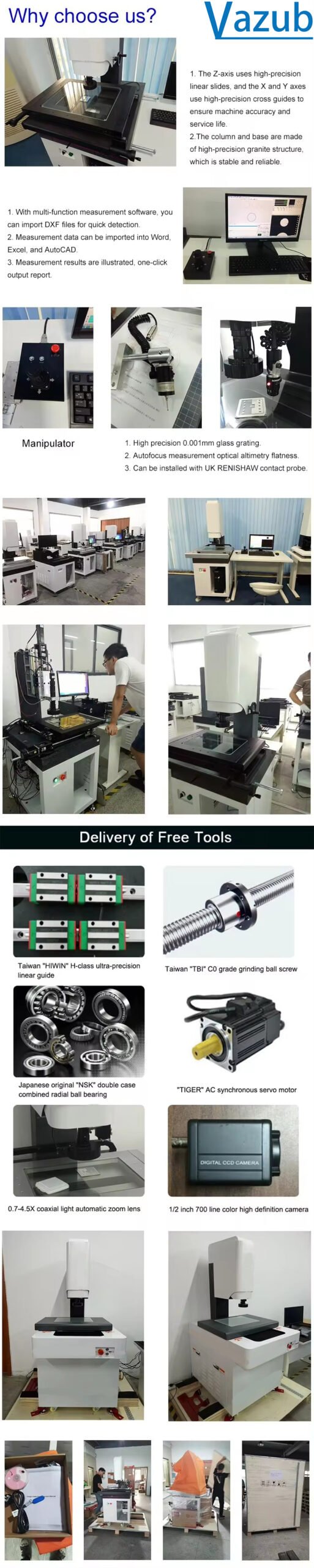 Factory Price Digital VMM Vision Inspection System 2D Optical Video Measuring Machine Manufacturer